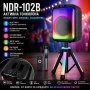 Активна тонколона NDR-102B с Bluetooth и безжичен микрофон, снимка 1