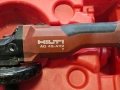 Оригинален акумулаторен ъглошлайф Hilti AG 4S-A22 – 22V, батерия 8.0Ah, зарядно и куфар, снимка 3