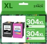 Нови HP 304XL съвместими мастилени касети 2 броя черна и цветна, висок капацитет за принтер печат то, снимка 1