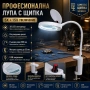 Професионална голяма увеличителна настолна лупа с щипка LED осветление за четене гоблени бродиране, снимка 2