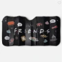 Сенник за автомобил Friends, 130x60 cм, Черен, снимка 2