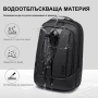 Бизнес раница за лаптоп BJIAX 15.6" с USB порт – черна, снимка 2