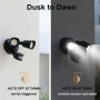 LED външна лампа със сензор за движение, 16W 1900LM 5000K дневна светлина, IP65 водоустойчиви прожек, снимка 4