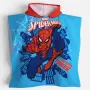 Лятно пончо за плаж Spiderman в син цвят 60 x 120 см, снимка 1