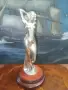 Посеребрена скулптурна реплика на гола женска фигура, създадена по модел на Giuseppe Bessi, снимка 1