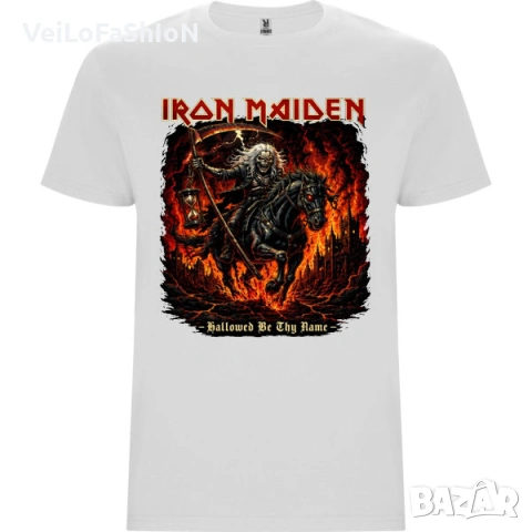 Нова мъжка тениска на музикалната група IRON MAIDEN, два цвята, снимка 3 - Тениски - 54564466