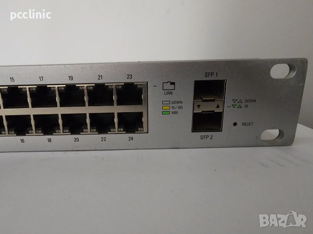 Ubiquiti UniFi Switch 24 500W (US-24-500W) – Управляем PoE+ Суич | 6 м. гаранция + опция за фактура, снимка 3 - Суичове - 55043734