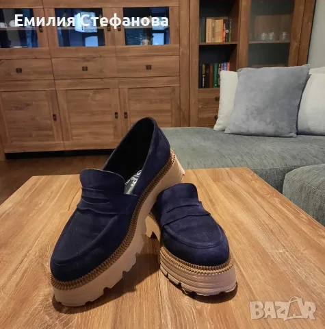 Мокасини Sara Pen от естествен велур, снимка 3 - Дамски елегантни обувки - 55467348