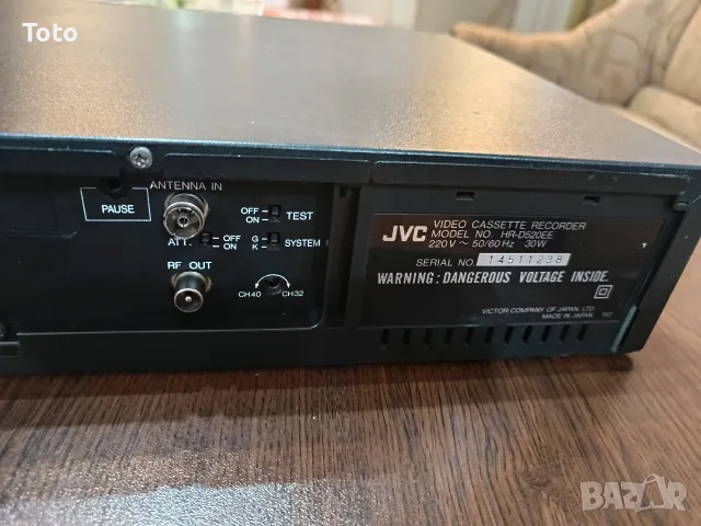 Записващо видео JVC HR-D520 ЕЕ, снимка 6 - Плейъри, домашно кино, прожектори - 55659872