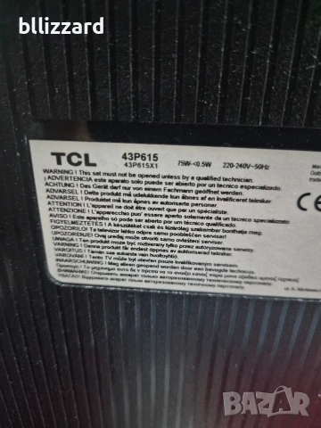 За части TCL 43P615X1, снимка 2 - Телевизори - 54779202