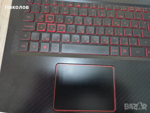 Палмрест с клавиатура и подсветка и тъч за Acer Nitro 5 (AN515-52), снимка 3 - Части за лаптопи - 54098852