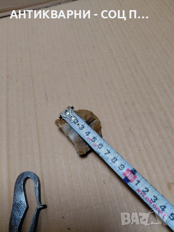 Комплект Стар Ръчно Кован Чакмак С Кремъчен Камък. НОМЕР 1441., снимка 8 - Антикварни и старинни предмети - 54175911