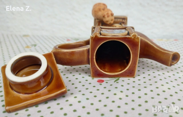 Красив и рядък чайник на Кардю - часовник с махало, снимка 14 - Декорация за дома - 54000085