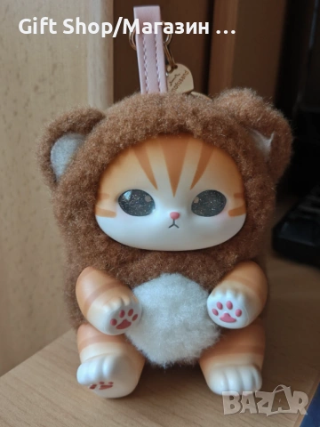 Плюшен ключодържател Mofusand Cat Bear, снимка 2 - Плюшени играчки - 54826928