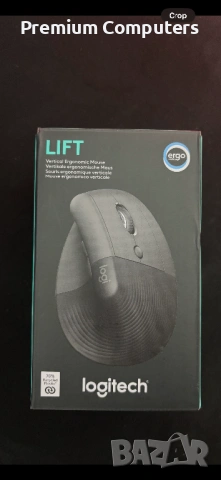 Безжична мишка Logitech Ergo Lift Vertical, графитен