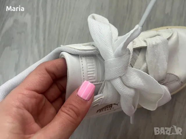 Оригинални дамски маратонки Puma Basket Patent размер 37.5, снимка 4 - Дамски ежедневни обувки - 55432001