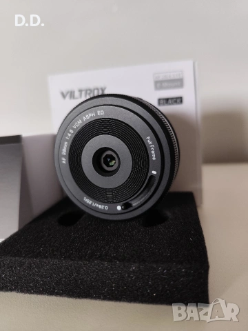 Обектив Viltrox 28mm F4.5 (Sony FE) Pancake lens, снимка 2 - Обективи и филтри - 54618826