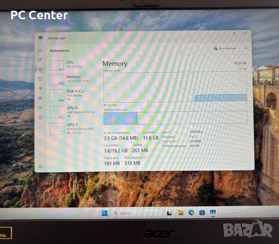 Геймърски лаптоп Ryzen 5 5600H, RTX 3060 6GB, 16GB ram, снимка 5 - Лаптопи за игри - 55186308