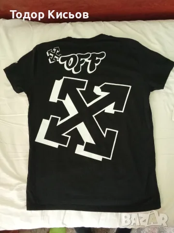 Тениска Main Label Off-White размер L