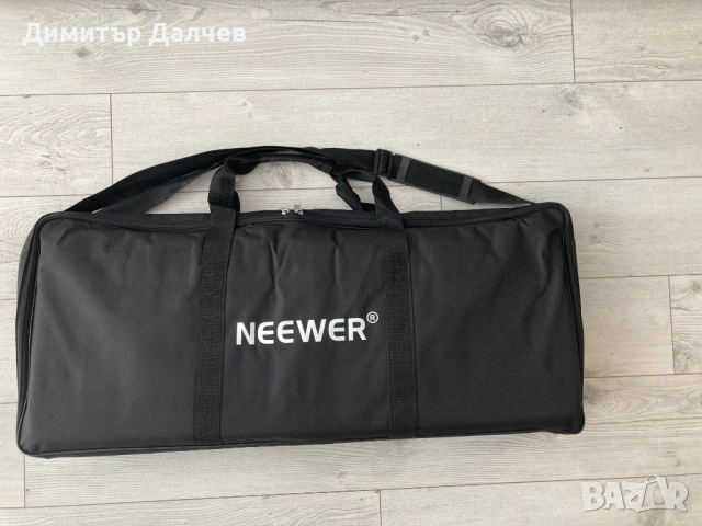 Комплект LED осветление NEEWER - два двуцветни панела + стативи, дистанционно и др., чисто нови, снимка 9 - Светкавици, студийно осветление - 54815476