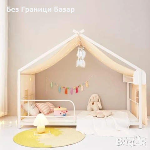 Нов Montessori балдахин за единично легло с декоративни звездни светлини за детска стая, снимка 2 - Други - 54637993