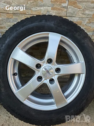 Продавам ОРИГИНАЛНИ Джанти+гуми 15 ' цола 5x112 57,1 Audi a4,a6,a8 Pasat 4,5. 6 1/2J ET38 DEZENT, снимка 4 - Гуми и джанти - 55468902