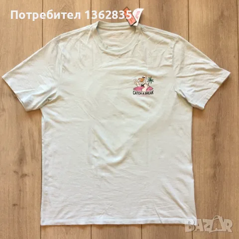 НОВА оригинална светло синя памучна тениска VINEYARD VINES размер L от САЩ, снимка 4 - Тениски - 55361513