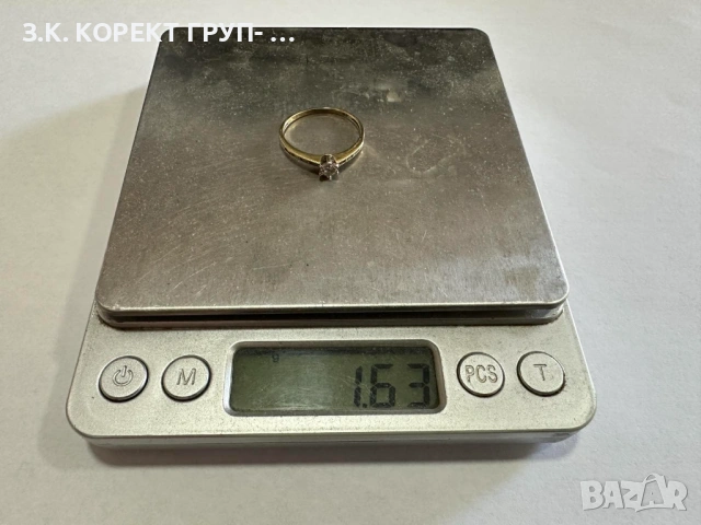Златен дамски пръстен 14к, 1,63гр, снимка 2 - Пръстени - 54735786