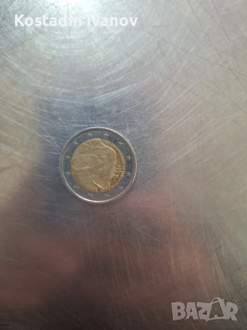 Евро монета с дефект 