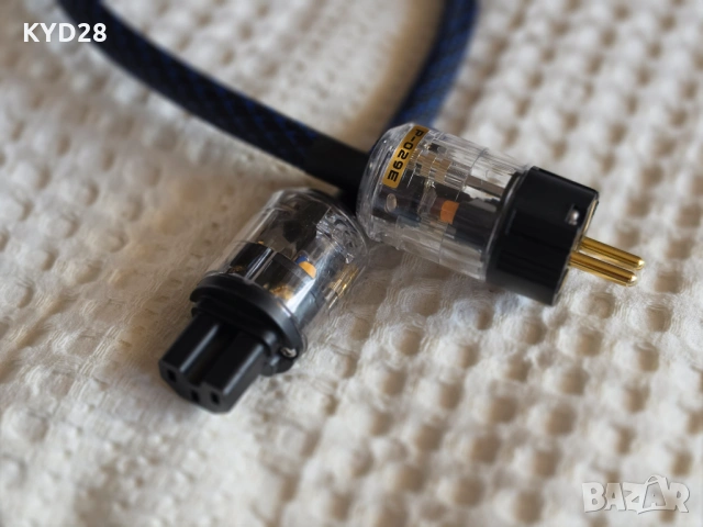 Захранващ кабел 3х4 mm² – 54 см (Позлатени конектори), снимка 2 - Други - 54904269