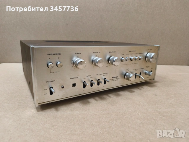 Стерео Усилвател Nikko TRM-600 Made in Japan  , снимка 2 - Ресийвъри, усилватели, смесителни пултове - 54773329