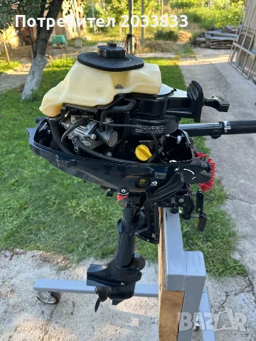 Извънбордов четиритактов двигател EVINRUDE 3.5Hp (къс ботуш, размер - S), снимка 3 - Воден транспорт - 55686822