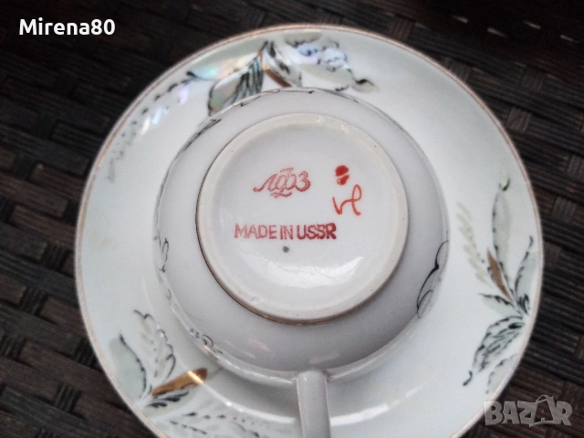 Чаен сервиз * Жемчужный * - ЛФЗ, снимка 14 - Сервизи - 54175547