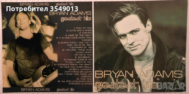 cd / цд компакт дискове - нови - BRYAN ADAMS [GR.HITS,BEST,COLLECTION], снимка 10 - CD дискове - 53222115