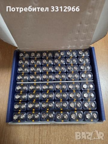 48 броя кутия с алкални батерии Allmax 9V (модел 6LR61),