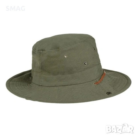 Мъжка bucket шапка памучна каки Vintage_1235293, снимка 4 - Шапки - 54923381