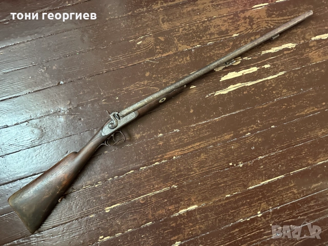 ДВЕ ДИМЯЩИ ДУЛА - ЛОВНА ПУШКА 1850 г., снимка 3 - Ловно оръжие - 54139869