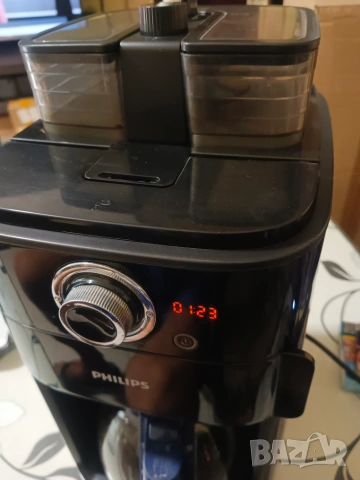 Кафемашина Philips HD7767/00, 1000W, 1.2 л, За зърна или мляно кафе, LCD, Кафемелачка, Стъклена кана, снимка 7 - Кафемашини - 55162773