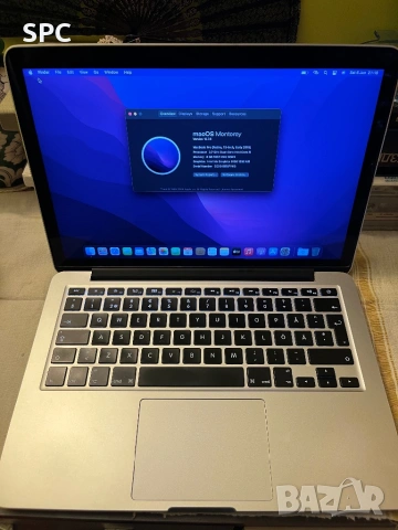 Mac book pro 13 intel iris , снимка 6 - Лаптопи за дома - 54586060