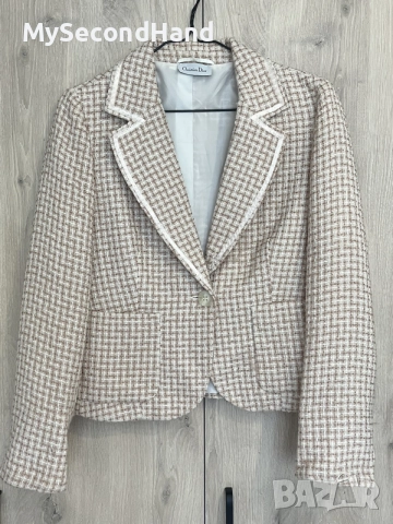 Christian Dior vintage сака L размер, снимка 9 - Сака - 55601608