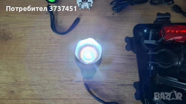 LED фенерче с комплект аксесоари за колело, снимка 6 - Аксесоари за велосипеди - 55108648