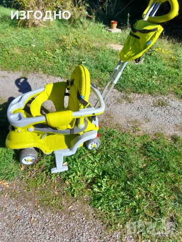 65€ CHIPOLINO*ДЕТСКА КОЛИЧКА ТРИКОЛКА ЗА РАЗХОДКА ЗАПАЗЕНА И НОВИ ДРЕХИ ПОДАРЪК, снимка 8 - Детски велосипеди, триколки и коли - 54007458