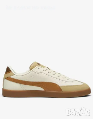 PUMA Club II Era Lthr White Brown Beige Мъжки Маратонки👟Мъжки Спортни Обувки👟Кецове Код P2844, снимка 2 - Маратонки - 55329135