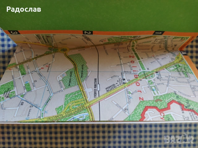 стара карта Варшава, снимка 3 - Колекции - 54686690