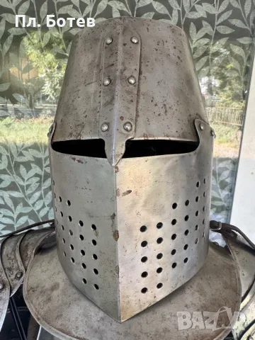 ⚔️ РИЦАРСКИ ШЛЕМ И БРОНЯ – ВПЕЧАТЛЯВАЩ ДЕКОРАТИВЕН КОМПЛЕКТ ⚔️  , снимка 6 - Други ценни предмети - 55646468