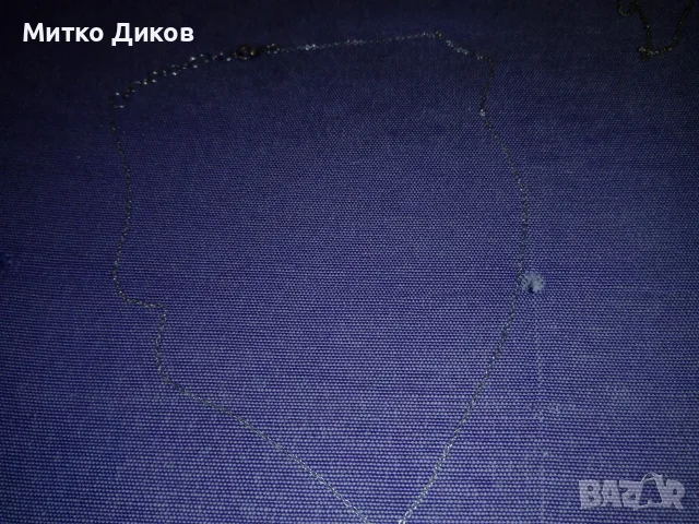 Детско сребърно колие проба 925 с висулка с кристали 3.19грама, снимка 2 - Колиета, медальони, синджири - 55412753