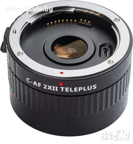 Черен телеконвертор Viltrox C-AF 2x II Teleplus със съвместим с Canon, снимка 2 - Обективи и филтри - 55163466