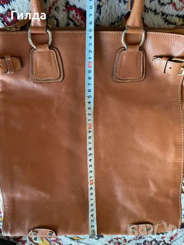Massimo Dutti чанта естествена кожа, снимка 14 - Чанти - 55537685