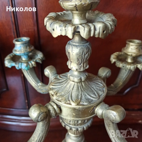 Свещници, месинг, снимка 5 - Антикварни и старинни предмети - 55157040