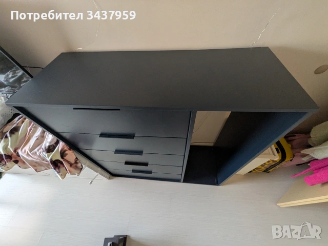 Скрин ИКЕА тъмносин, снимка 2 - Скринове - 55141283